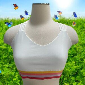Eleven By Venus Williams Candy Dreams Sports Bra & Skirt Tennis Set White Multic